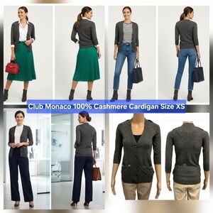 Club Monaco 100% Cashmere Cardigan Size XS